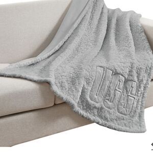 Ugg Sawyer Logo Throw- Stone